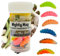 Zite Fishing Mighty Mag Neon Mix 12 STK - Schockfarben Forellen-Köder 2,8cm - Bienenmaden-Imitat – Gummiköder UV-Aktiv & Phthalatfrei – Neon Knoblauch