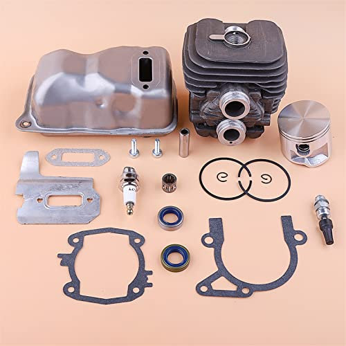 YLHMG Crankshaft Bearings, 50mm Cylinder Piston Kit, for STIHL TS410 TS420 TS 410 420, Exhaust Muffler Spark Plug Oil Seal Gasket Cut Off Saw 4238 020 1202