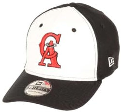 New era California Angels MLB Diamond Era White Black39Thirty Stretch Cap - L-XL (7 1/8-7 5/8)