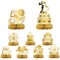 HONMOK 9 Stück 50. Goldene Hochzeit Dekoration 50. Hochzeitstag Waben Deko 50 Jubiläum Bienenwaben Tischaufsätze Mittelstücke Hochzeitsdeko für Goldene Hochzeit Jahrestag Tischdekoration