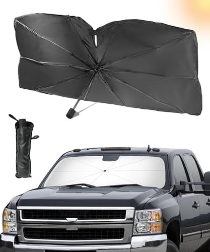 Flaconi Sombrilla para Parabrisas, sombrilla para Coche, protección contra el Calor Plegable, Cubierta para Parabrisas, Visera para Ventana Delantera del Coche, bloquea los Rayos UV