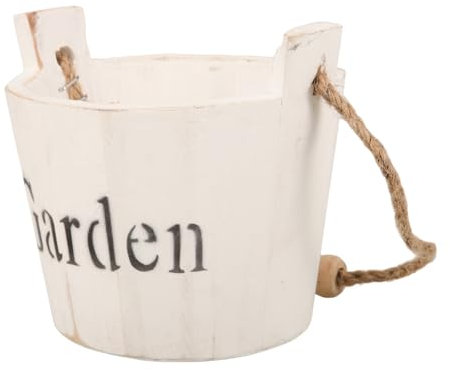 SEWOART Deko Vintage Landhausstil Garten Fass-pflanztopf Aus Holz Gemüsetopf Blumenpflanztopf Pflanztopf Im Europäischen Stil