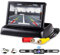 Kabellos Rückfahrkamera Set für Auto mit 4,3 Zoll TFT LCD Faltbare Monitor, Drahtlos Nummernschild Rückfahrkamera IP68 Wasserdichter, Nachtsicht, Rückwärtshilfe, für SUV/Bus/LKW/KFZ/Anhänger/Wohnmobil