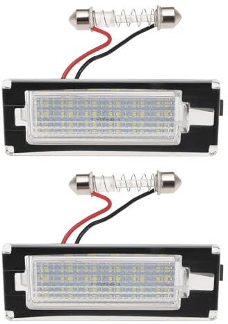 YINETTECH Pack of 2 LED Licence Reg Number Plate Light Compatible with Fiat Ducato Compatible with Peugeot Boxer Compatible with Citroen Jumper Relay 2006-2020 Van Bus 1307272070
