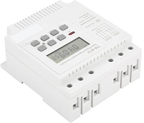 380 V Dreiphasiger Programmierbarer Steuerstrom-Timer-Schalter mit 17 EIN/AUS-Einstellungen, Wöchentlicher Zyklus-Timer-Relais für Motor, Wasserpumpe, Neonlampe