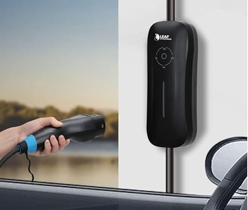 3kW Portable EV Charger | Portable EV Charger | Electric Vehicle Charger | Type 2 | 3kW | Portable Charging | UK 3-Pin Socket | Portable | Black | 15x15x3.5cm