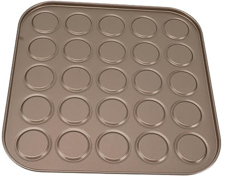 Macaron Bakform Pan Muffin Top Pan Bakform Bakform Kolstål (25 hål)