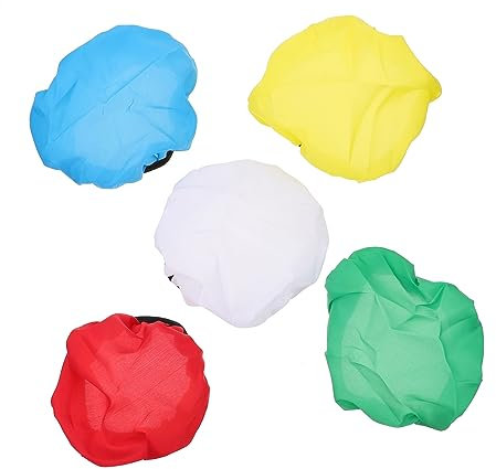 HOMSFOU 7-zoll-runde Lampenschirme Set 5-teilig Stoffkunst Lichtabdeckung Vielseitige Lampe Für Studiofotografie