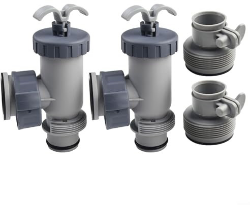 Praktische Kolbenventil-Sets für Intex Poolfilter, schnelle Installation mit Schlauchadaptern