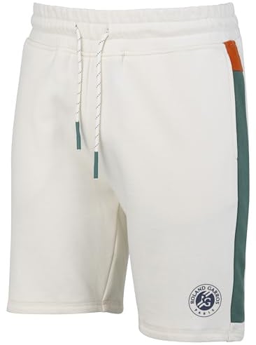 Roland Garros Molton-Shorts, offizielle Kollektion - Herrengröße - Tennis, weiß, M