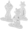 GOOHOCHY Yoga-Frosch-Ornamente 3 Stück Keramik Heimdekoration Frösche Für Wohnzimmer Und Büro Zufälliger Stil