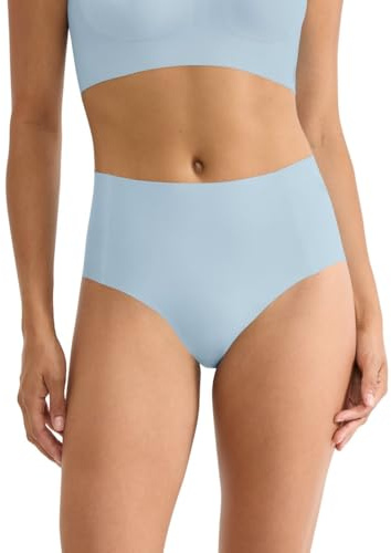 Sloggi Damen Unterhose Zero Feel 2.0 High Waist, L, Light Blue