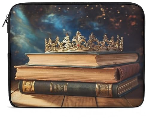Vintage Book Laptop Sleeve Case, Shockproof Protective Case, 10-17 Inch Computer Sleeve, Water Resistant Laptop Briefcase for Men Women Compatible with MacBook Air/Notebook/Tablet