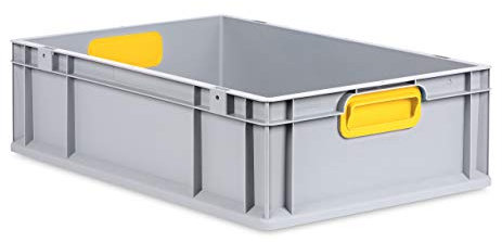 aidB Eurobox Color, Griffe geschlossen, 600x400x170mm, 1 St, gelb