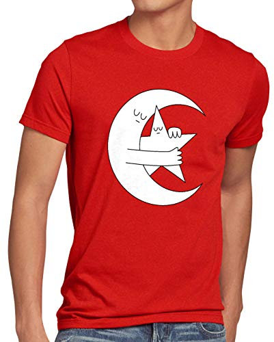 style3 Türkiye Demokrasi Herren T-Shirt Demokratie Türkei Flagge Halbmond, Größe:L