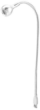Bewinner USB LED Light Lamp for Computer Keyboard PC Notebook Laptop - 1W Long Flexible Neck Table Lamp - Good for Night Studying (Warm White)