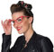 NET TOYS Angesagte Rockabilly Brille mit Polka Dots - Weiß-Rot - Hinreißendes Damen-Kostüm-Zubehör 50er Jahre Partybrille Pin Up Girl - Bestens geeignet für Mottoparty & Fasching