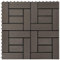 vidaXL 22x Terrassenfliesen Fliesen Klickfliese Holzfliesen Balkonfliese Terrassenfliesen Gartenfliesen Fliese Balkon Terrasse Pool 30x30cm 2qm WPC Dunkelbraun