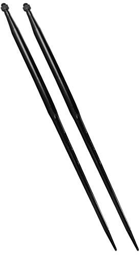 Frontladerzinken | 800 mm | M22 Gewinde | 2 Stück | Großballenzinken | Zinken | Frontladerspieß | Ballenspieß | Schwerlastzinken | Traktor | Schlepper | Ballengabel