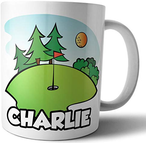 AK Giftshop Personalised Mug - Golf Pitch and Putt Themed - Gift - Birthday - Christmas - Stocking Filler - Secret Santa