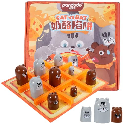 TOYANDONA Gobblers Board Game Fun Game of Strategy Chess Board Up Stacking Cups Nesting Cups Brain Teasers Early Educational Toy for Family Parent Child Party Toys