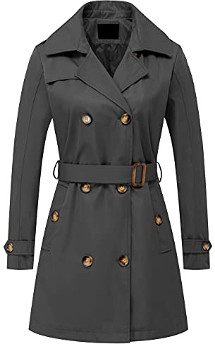 Chrisuno Damen Trench Coat Trench Coat