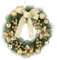 Ghirlanda natalizia per porta anteriore 40 cm Ghirlanda Natalizia Decorativa, Ghirlanda di Porte Artificiali La Casa Ornamenti Natale Decorazione Appesa con bacche e fiocco