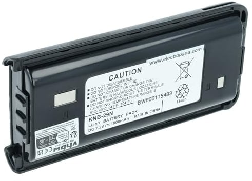 vhbw Akku Ersatz für Kenwood BPKNB29MH | BPKNB29MHXT-1, BPKNB45LI, KNB-29, KNB-29A, KNB-29N für Funkgerät, Walkie Talkie (1800mAh, 7,4V, Li-Ion)