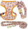 Beirui Personalisierbares geschirre, halsbã¤nder & leinen fã¼r Hunde, niedliches Mädchen-Hundehalsband und Leine Set mit Abnehmbarer Blume, weiches Netz hundegeschirr kleine mittelgroße Grosse Hunde