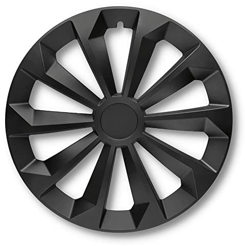 Albrecht 15 Zoll Radkappen schwarz matt für Stahlfelgen - Fame Radzierblenden aus hochwertigem Kunststoff - Langlebige Radblenden in originaler Albrecht Verpackung - Made in EU