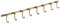 Wincase Antique Brass Hooks, 8 Hook Coat Rack, Bath Wall Mounted Vintage Brushed Brass Bathroom Row Hooks Rustic Towels Coats Hooks