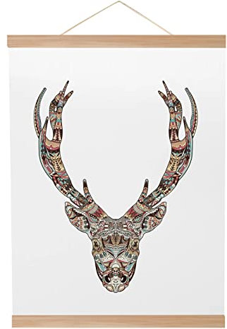 AIBAOBAO Premium-Posterleiste Holz Eiche A3 | 31 cm, Magnetische Poster Bilderrahmen Aufhänger, Moderne Magnetische Posterschiene aus Holz für Foto Plakat Bilder, Wandbehang, drucken Kunstwerk