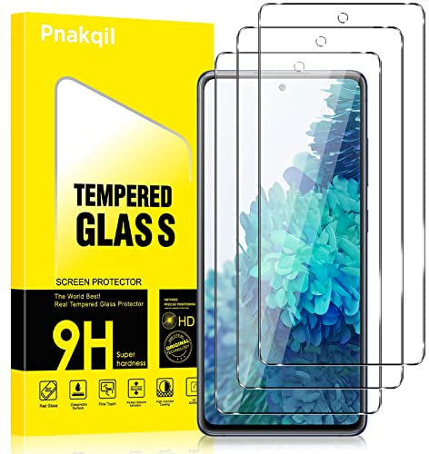 Pnakqil Protector Pantalla para Samsung Galaxy S20 FE 5G [3 Piezas],9H Dureza,Ultra HD y Transparent,Antiarañazos,Antihuellas,Sin Burbujas,Cristal Templado Compatible con Samsung Galaxy S20 FE 5G 6.5