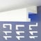 HEXIMO LED-Schattenfugenprofil Stuckleisten, indirekte Beleuchtung XPS-Styropor-Trockenbau-Deckenstuck dekorative Lichtdeckenleisten (30,6 Meter HLED 8)