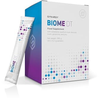 Synergy Worldwide BiomeDT | 30 Portionen | Verdauungs- & Mikrobiom-Supplement | Unterstützt Verdauung & Immunfunktion | Psyllium, Inulin, L-Glutamin, Zink | Glutenfrei & Vegetarisch | 396g