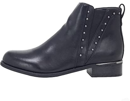 Fitters Footwear Damen Stiefelette Paula in schwarz Lederimitat, Schuhgröße:44