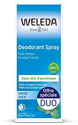 Weleda Déodorant Spray à la Sauge Lot de 2 x 100 ml