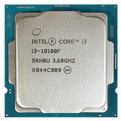 Intel Core I3-10100F I3 10100F 3,6 GHz Neuer 4-Core 8-Thread CPU Prozessor L2 = 1M L3 = 6m 65W LGA 1200