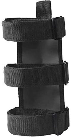 Garneck Cinghia Di Fissaggio Per Estintore Auto Con Gancio e Chiusura Strappo Resistente Supporto Per Estintore Antincendio Fissaggio Semplice e Duraturo Per Veicoli Accessorio Nero