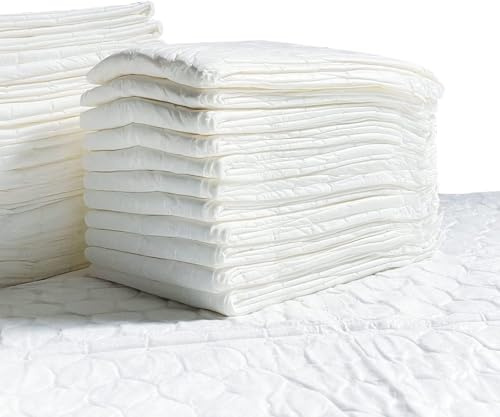 MUNTRADE Wickelunterlage, 60 x 60 cm, 25 Stück, saugfähig, weiß