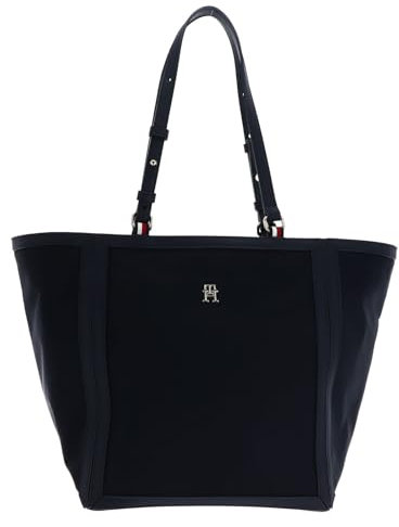 Tommy Hilfiger Damen TH Essential S Tote AW0AW15717 Tragetasche, Blau (Space Blue)