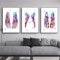 MHLCMG Leinwand Malerei Bunt Abstrakte Fußknochen Anatomie Bilder Wandkunst Modernes Poster Kunstdruck Bild Wand Wohnzimmer Schlafzimmer Dekor Kein Rahmen (3X20X30CM)