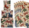 Dtiafu Dinosaurier-Geschenkpapier für Jungen und Mädchen – 8 Blatt Dino Weihnachtsgeschenkpapier mit Weihnachtsmann-Küßerstange Freude für Geburtstag, Hochzeit, Urlaub – niedliches cremefarbenes
