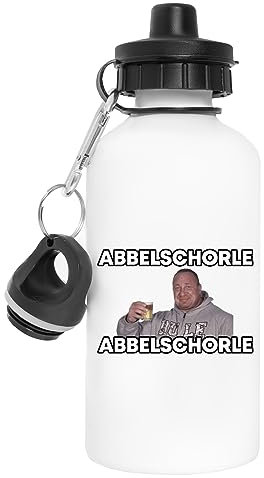 Suzetee Markus Rühl Meme Apfelschorle Weiße Wiederverwendbare Wasserflasche Aus Edelstahl