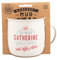 Mug Nomade - Mug à thé et café personnalisé Catherine - Cadeau pour Femme, Couleurs Pastel.