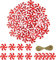 QKURT 30 Stück Weihnachten Süßigkeiten Ornament,Weihnachten Ornament Swirl Candy Girlande Weihnachten Baum Anhänger,Weihnachten Acryl Bonbons Dekor für Xmas Home Candy Party