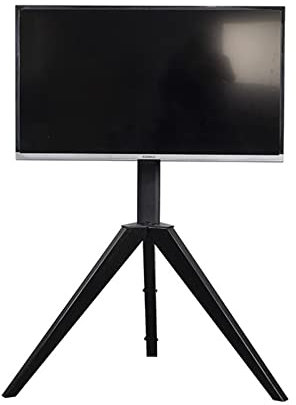 Meuble TV Salon sans poinçonnage Meuble TV Mobile Support d'exposition à la Maison pour 32-60 Pouces LCD LED OLED Plat incurvé TV(Color:Black)