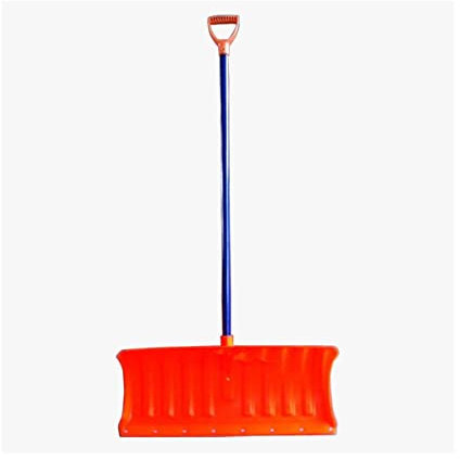NOLLAM Pala de Nieve Pala para Quitar Nieve, Quitar Nieve manualmente en Invierno, Tabla de Empuje para Nieve Espesa con Mango Antideslizante Palas Quitanieves Jardín Herramientas