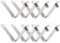 INCREWAY Zeltstangen-Clips, 8 Stück, Kajak-Paddel-Feder-Clips, Edelstahl, Zeltstange, Druckknopf-Federklemmen für Camping, Kajak, Paddel, Zeltstange, 6 mm Knopf + 42 mm lang