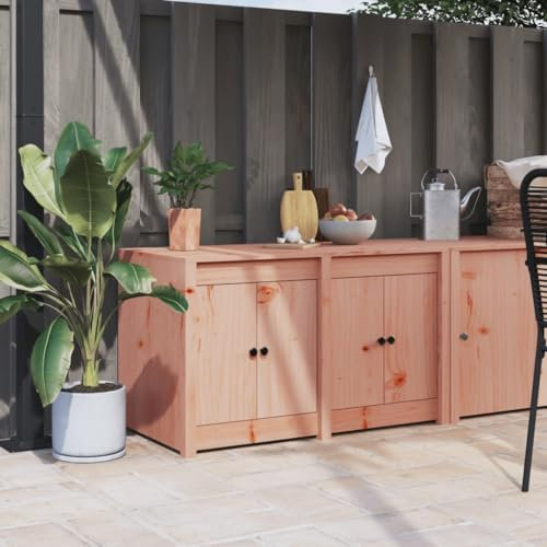 ZEYUAN Outdoor-Küchenschrank 106x55x64 cm Massivholz Douglasie, Outdoor Küche, Grilltisch, Pflanztisch, Outdoor Schrank, Outdoorküche, Sideboard Küche - 832340